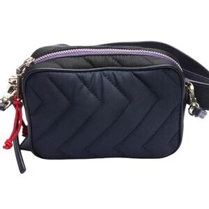 Stylish Black Quilted Crossbody Bag